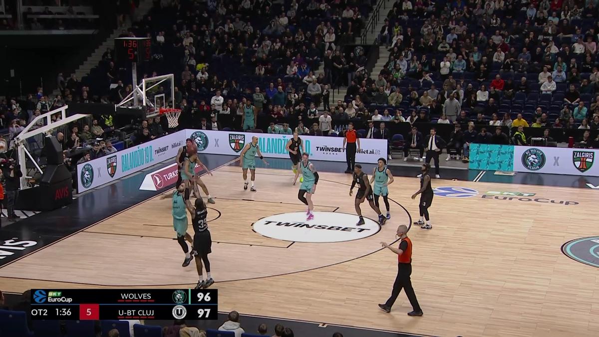 „Meciul sezonului” pentru U-BT Cluj-Napoca! La finalul unui joc nebun, campioana României s-a calificat în „sferturile” EuroCup