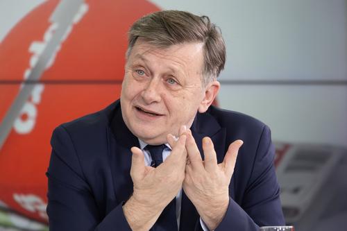 Crin Antonescu, invitatul emisiunii „Prietenii lui Ovidiu”. FOTO: Ionuț Iordache (GSP)