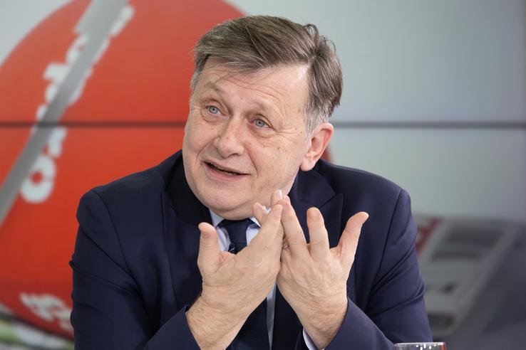 Crin Antonescu, invitatul emisiunii „Prietenii lui Ovidiu”. FOTO: Ionuț Iordache (GSP)