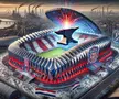 Stadionul celor de la Oțelul Galați, generat de AI