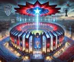 Stadionul Stelei, generat de AI