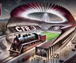 Stadionul celor de la CFR Cluj, generat de AI