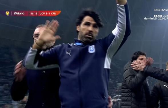 Filipe Coelho regretă gestul făcut în finalul meciului cu CFR Cluj