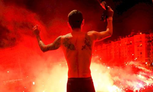 Angel Di Maria după calificarea lui PSG în dauna lui Borussia Dortmund, foto: Guliver/gettyimages