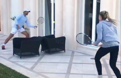 VIDEO Rafael Nadal, învins la tenis de sora Maribel » Imagini de excepție surprinse în Porto Cristo