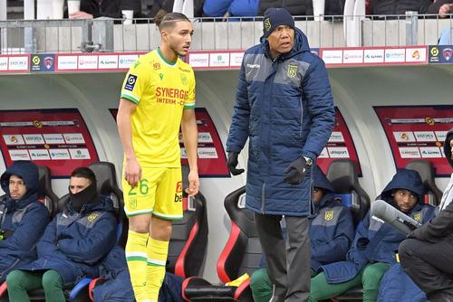 Antoine Kombouare (Nantes) cu Jaouen Hadjam. Foto: Imago Images