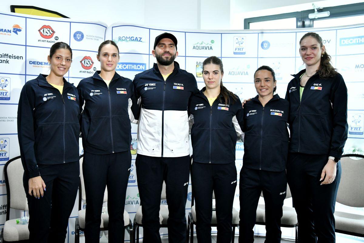 Antrenament echipa României de BJK Cup