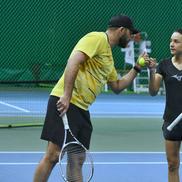Horia Tecău și Miriam Bulgaru - Antrenament echipa României de BJK Cup Foto: Cristi Preda