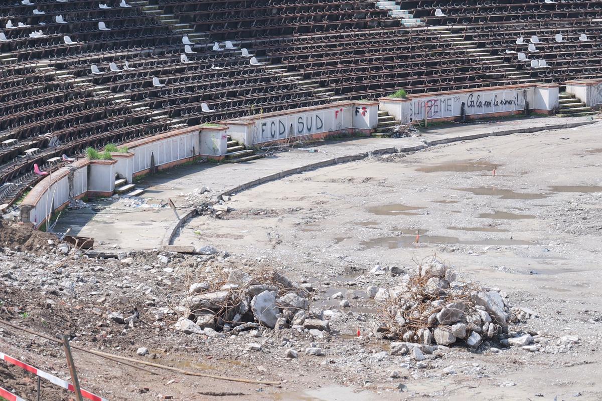 Lucrări blocate la stadionul Dinamo! Imagini cu sectorul care nu poate fi dărâmat, după intervenția ANAF » Ce zice șeful CS Dinamo