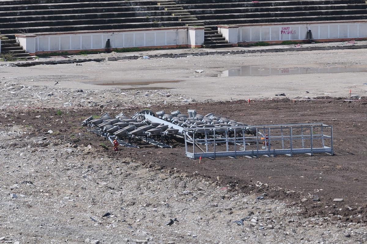 Lucrări blocate la stadionul Dinamo! Imagini cu sectorul care nu poate fi dărâmat, după intervenția ANAF » Ce zice șeful CS Dinamo