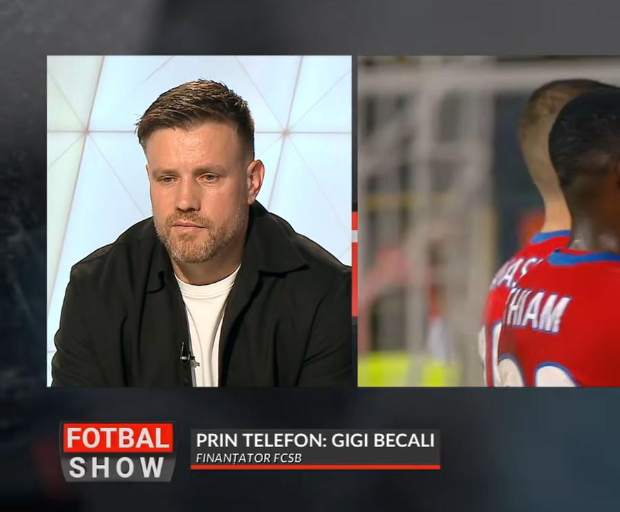 Momentul în care Mihai Pintilii e certat în direct la TV de Gigi Becali și n-are nicio replică // FOTO: captură Prima Sport Becali s-a apucat să-l certe în direct pe demisionarul Pintilii: „Am cerut asta, n-ai făcut!” » Replica fostului „secund” de la FCSB