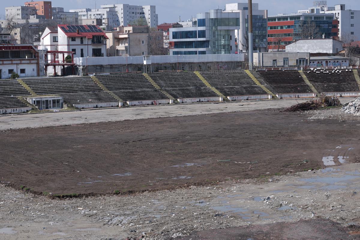 Lucrări blocate la stadionul Dinamo! Imagini cu sectorul care nu poate fi dărâmat, după intervenția ANAF » Ce zice șeful CS Dinamo