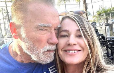 Nadia Comăneci l-a antrenat pe Arnold Schwarzenegger într-un parc: „10, ăsta e numărul meu favorit, știai?”