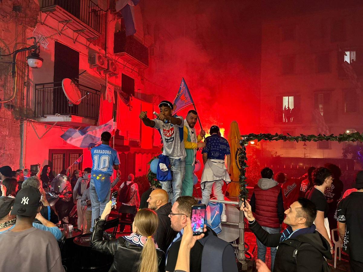 Bucurie Napoli după câștigarea titlului