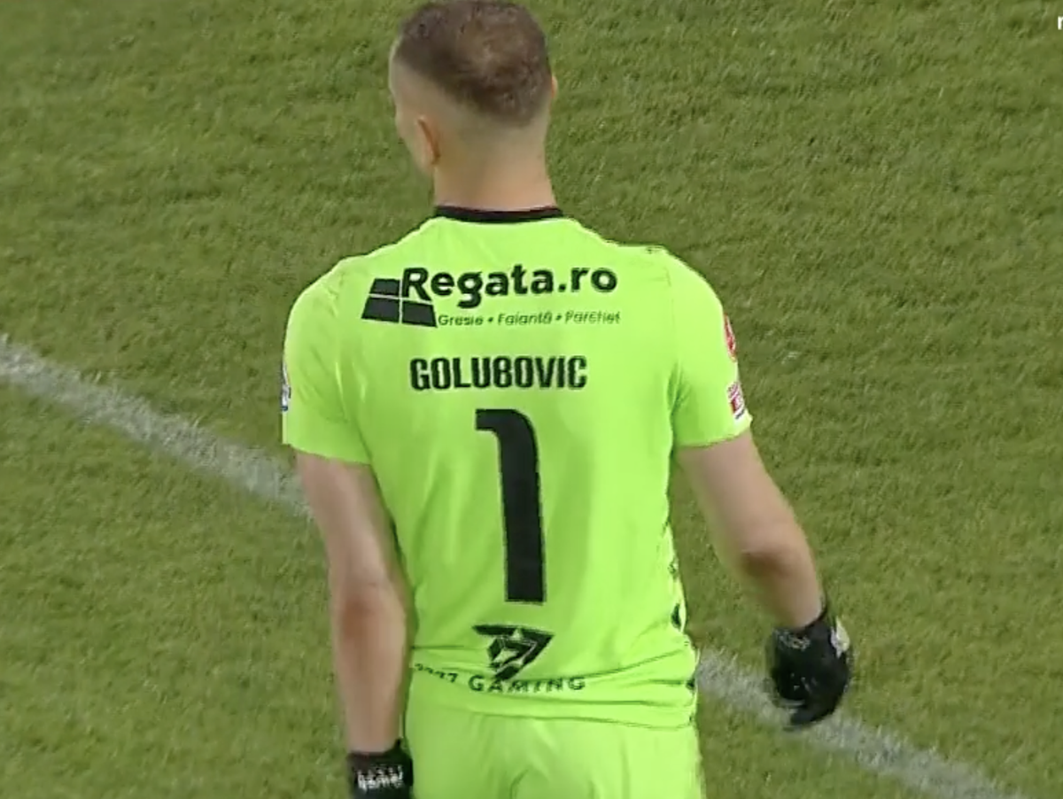 Gafa lui Golubovic în U Cluj - Dinamo