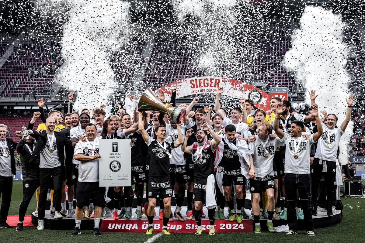 Sturm Graz a câştigat Cupa Austriei! Show în vestiar pe hit-ul momentului, „Made in Romania”