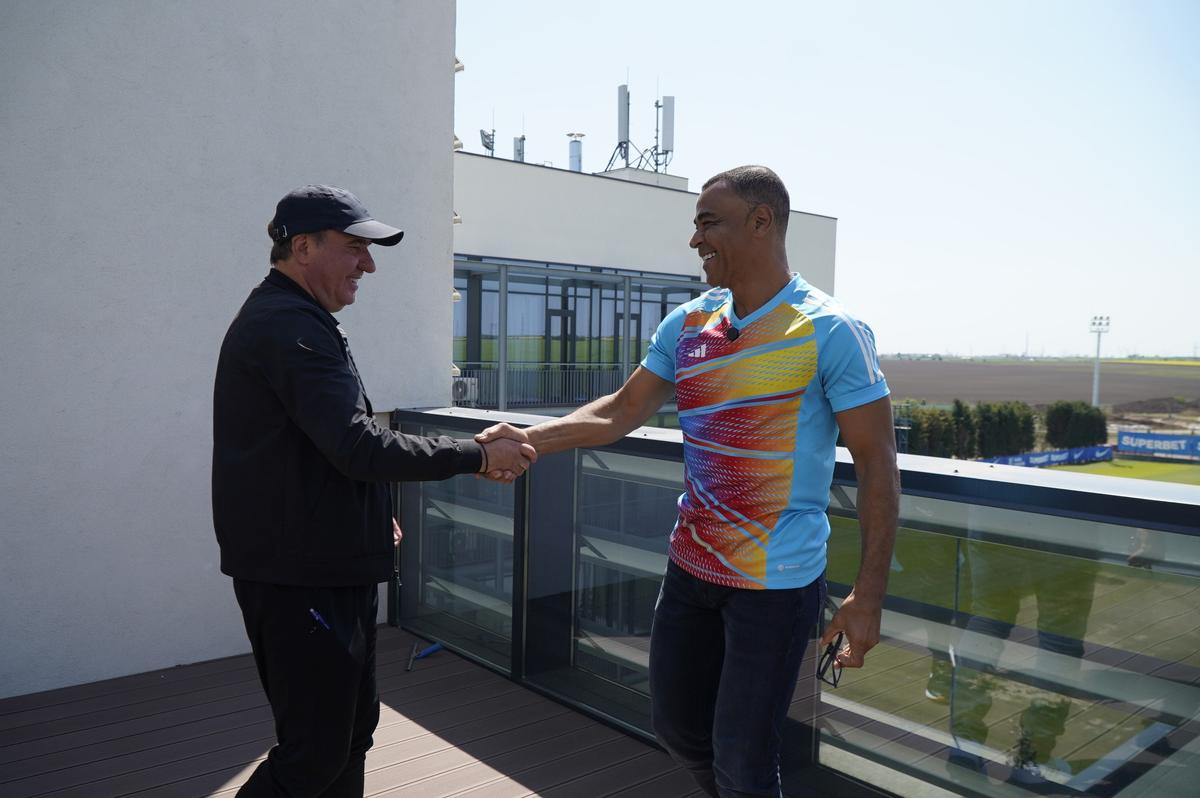 Cafu l-a vizitat pe Gică Hagi la Farul