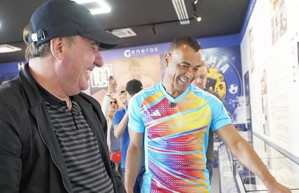 Cafu, poate cel mai mare fundaș dreapta din toate timpurile, l-a vizitat pe Gică Hagi la Ovidiu