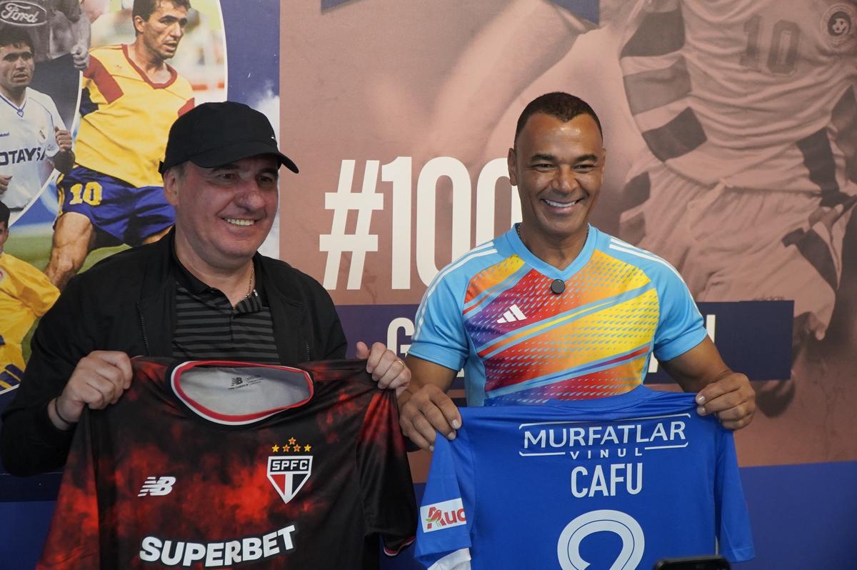 Cafu l-a vizitat pe Gică Hagi la Farul