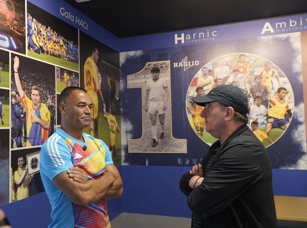 Cafu l-a vizitat pe Gică Hagi la Farul