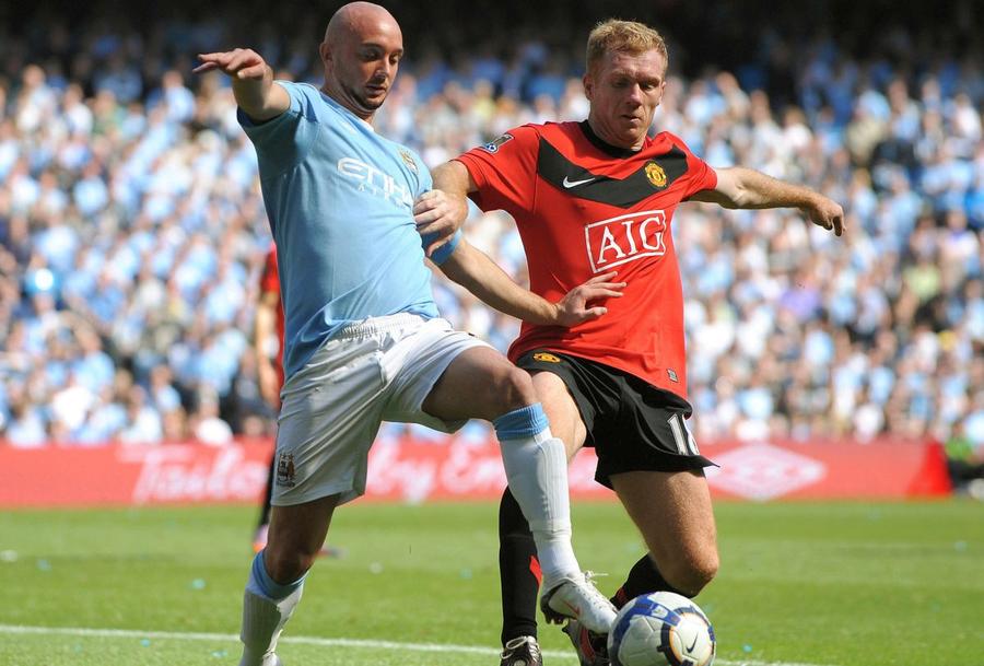Paul Scholes, în Manchester City - Manchester United / Foto: Imago Images Legendarul Paul Scholes aruncă în aer semifinala: „Argentinienii? Niște pisicuțe!”