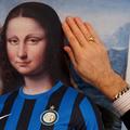 Gioconda în tricoul lui Inter Milano, imagine generată cu ajutorul AI