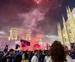 Imagini din Piazza Duomo, după ce Inter a câștigat titlul // foto: X