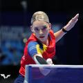 Bernadette Szocs in acțiune FOTO ITTF