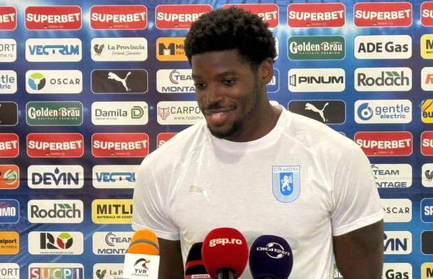 Steven Nsimba i-a ironizat pe jucătorii lui Dinamo cu zâmbetul pe buze: „Pot să plângă cât vor”