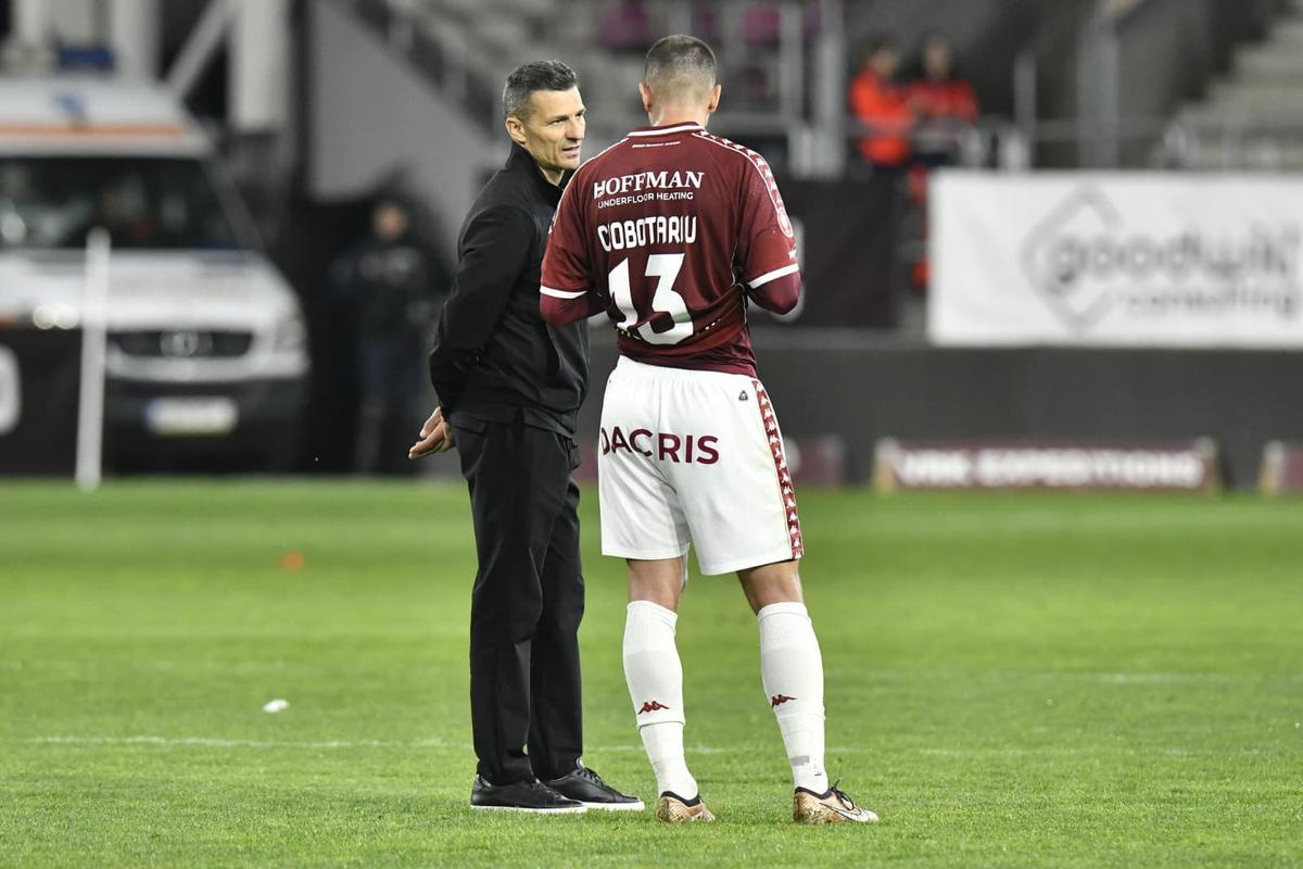 Imagini de la finalul meciului Rapid - CFR Cluj