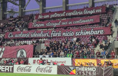 Rapidiștii au continuat războiul cu jucătorii și conducerea la derby-ul cu CFR Cluj: „Ole, ole, v-au ieșit biletele”