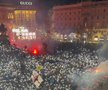 Imagini din Piazza Duomo, după ce Inter a câștigat titlul // foto: X