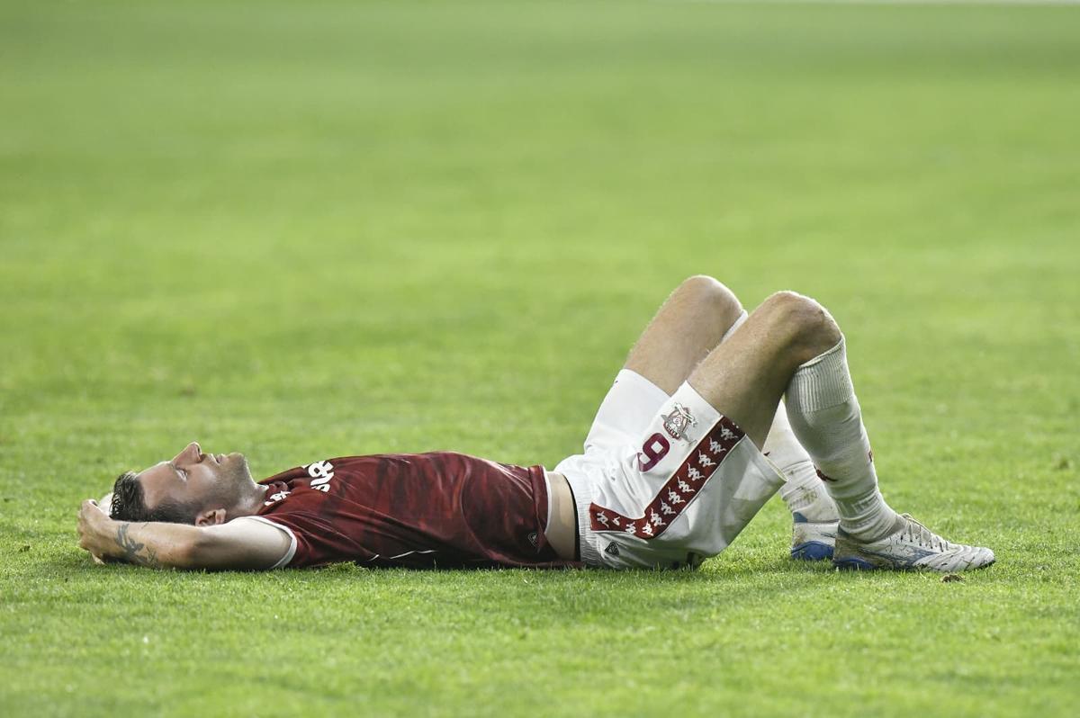 Imagini de la finalul meciului Rapid - CFR Cluj