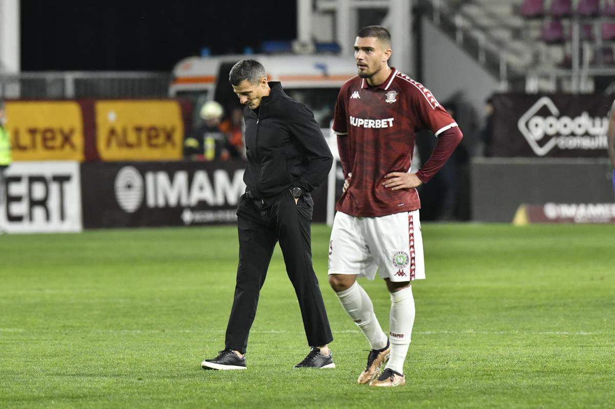 Imagini de la finalul meciului Rapid - CFR Cluj