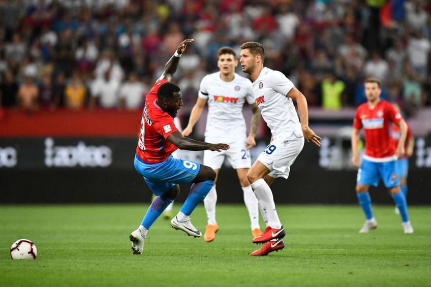 Stipe Vucur, lângă Gnohere, în FCSB - Hajduk Split 2-1