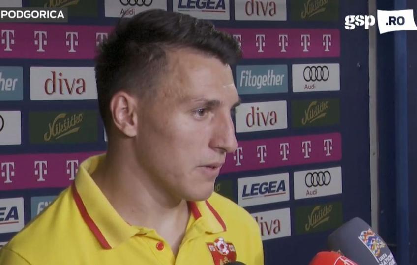 Muntenegru - România 2-0 în Liga Națiunilor » Risto Radunovic, 30 de ani, fundașul stânga de la FCSB, a intrat pe teren în minutul 84 și a contribuit decisiv la golul doi, marcat de Marko Vukcevic de la UTA!