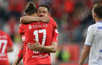 Roș-albii la putere » UTA i-a dat o „manita” Gloriei Buzău și rămâne în Liga 1!