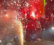 Ultrașii au oprit autocarul lui Dinamo în drumul spre București pentru a sărbători promovarea