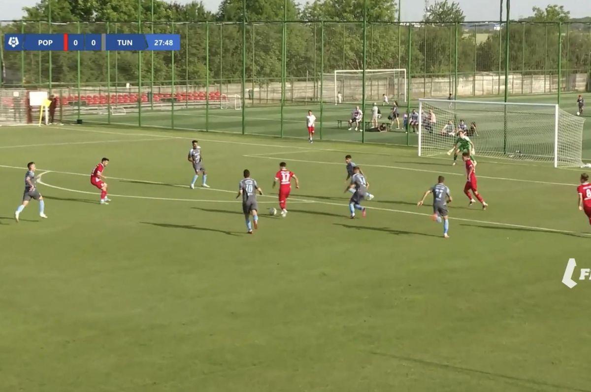 Golul de 1-0 marcat de Popești Leordeni