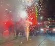 Ultrașii au oprit autocarul lui Dinamo în drumul spre București pentru a sărbători promovarea