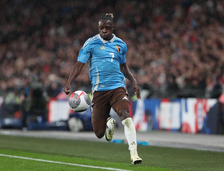 Jeremy Doku // FOTO: Imago Cine este Belgia, gigantul pe care-l înfruntă România la EURO 2024: staruri la mijloc și în atac, probleme în poartă și în defensivă! De ce trebuie să ne temem + Ce puncte slabe pot fi speculate