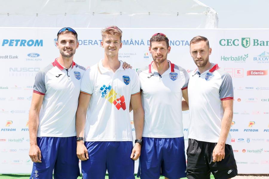 Ciprian Tudosă, Andrei Mândrilă, Sergiu Bejan, Ștefan Berariu cu medaliile de aur la 4 rame de la CE 2025 Foto: Cristi Preda Canotorii lotului național, de la Europene la Naționale! » Cum a fost reîntâlnirea de la Plovdiv cu fostul antrenor: „Puțin melancolic”