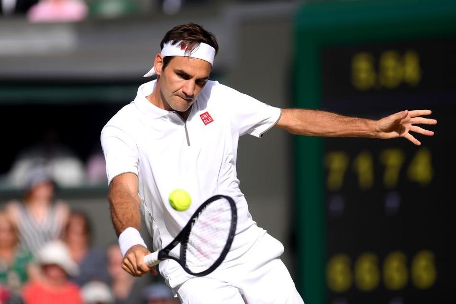 Eleganța elvețianului nu are vârstă - imagine din 2019 de la Londra Foto Guliver/GettyImages Wimbledon se joacă pe GSP.ro » Un rege elvețian la Londra și istoria lui de succes pe iarba de la All England Club