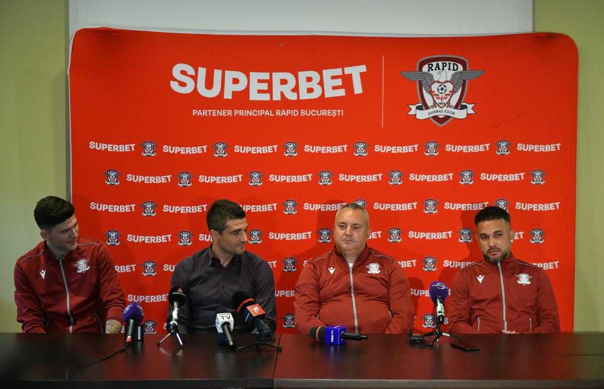 Show la conferința de prezentare a lui Săpunaru și Morais: „Vorbește sau te amendez!”