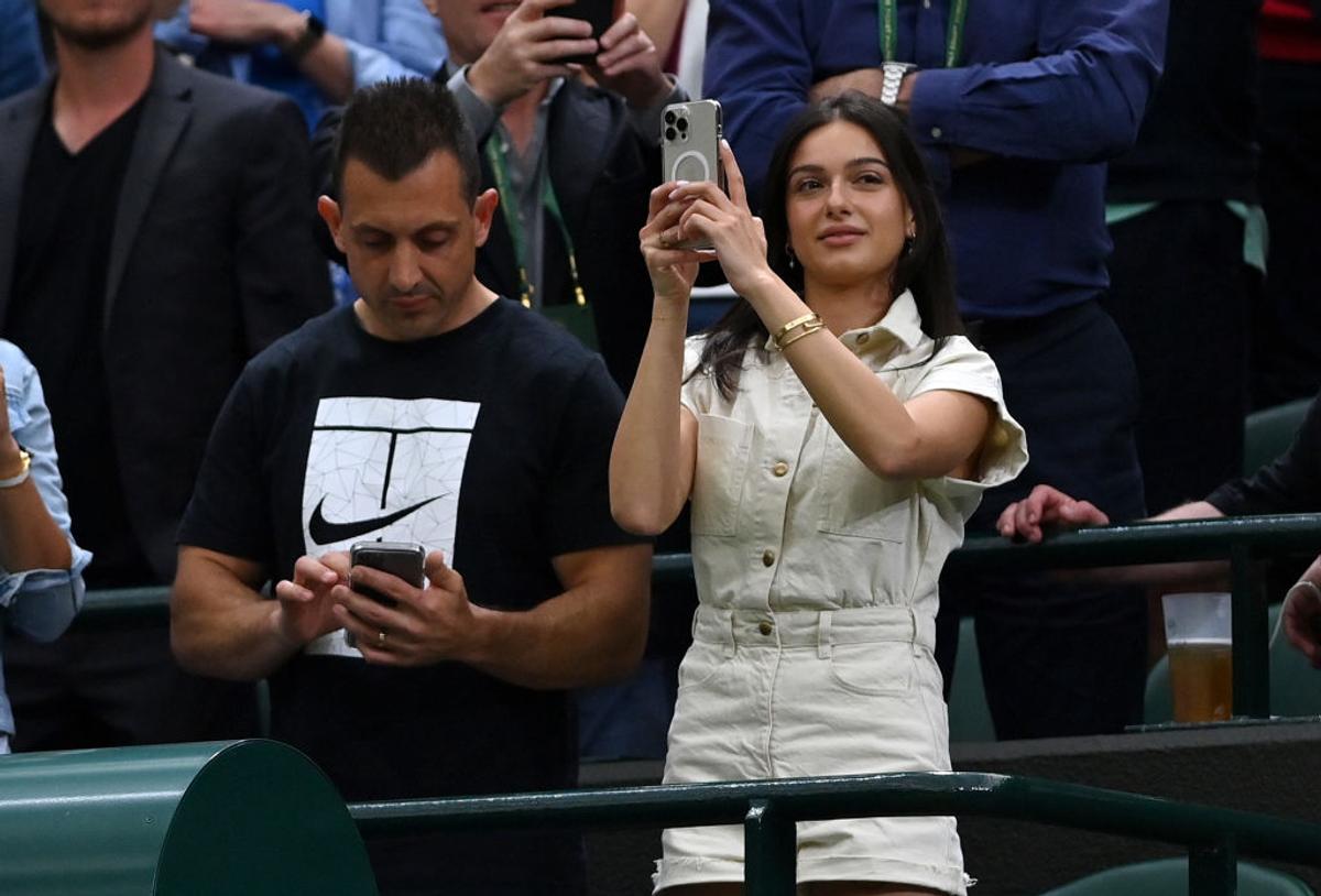 Nick Kyrgios și Costeen Hatzi, la Wimbledon 2022