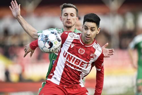 Jonathan Rodriguez, în alb-roșu, la Dinamo // foto: Cristi Preda