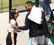Nick Kyrgios și Costeen Hatzi, la Wimbledon 2022