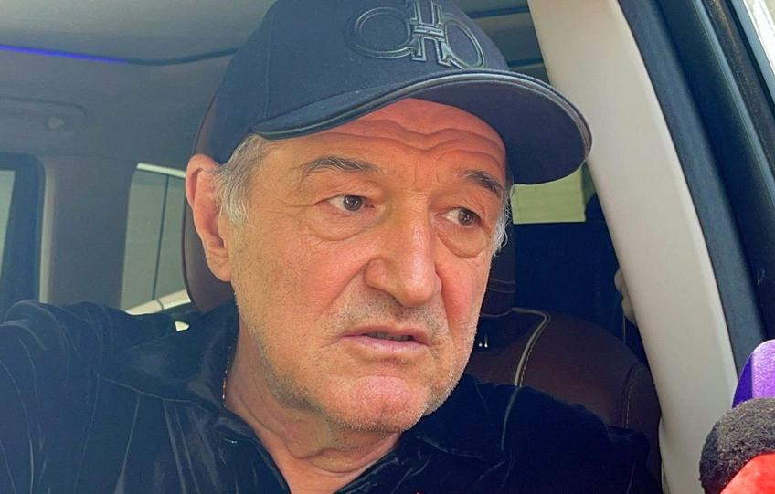 Patronul FCSB, Gigi Becali, a apărut astăzi, la palatul din Aleea Alexandru, la discuția avută cu jurnaliștii, purtând o șapcă de baseball foarte scumpă.