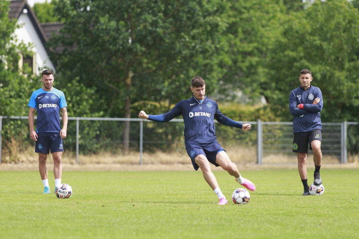Concurs inedit la antrenamentul FCSB: Cine are cel mai bun șut și cine lovește cel mai bine mingea?