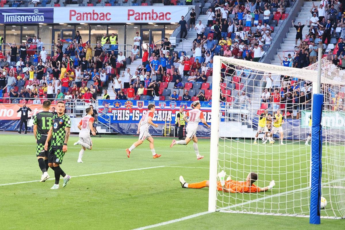 Marius Ștefănescu a marcat la debutul pentru FCSB și are gânduri mari: „Grupele Champions League și titlul”